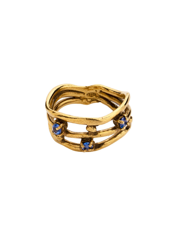 Wave ring infinit gold