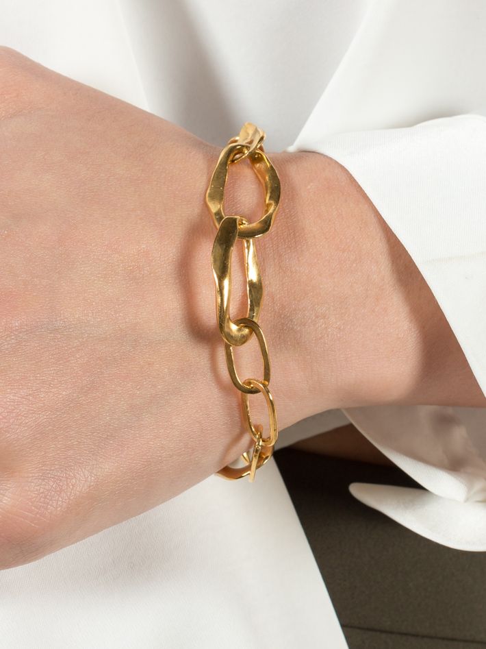 Wave bracelet gold plated