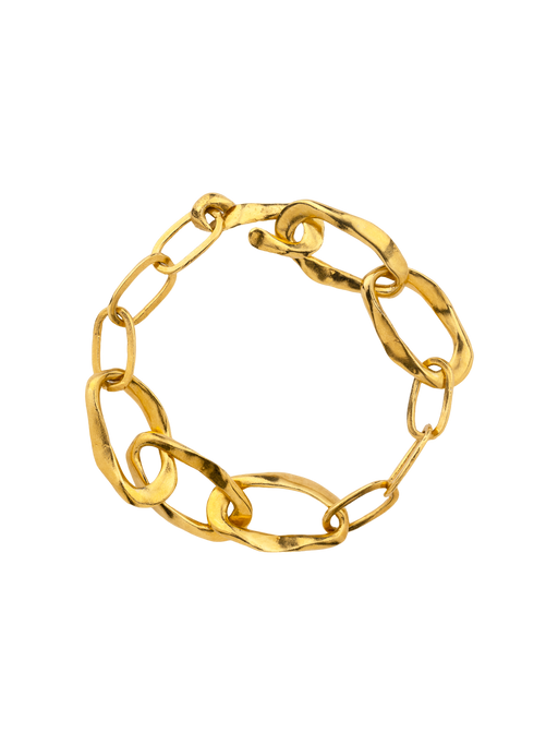 Wave bracelet gold plated photo