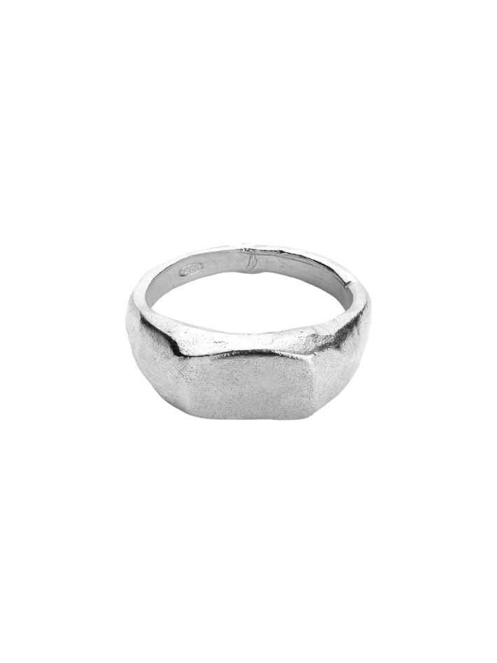 Womans signet ring silver