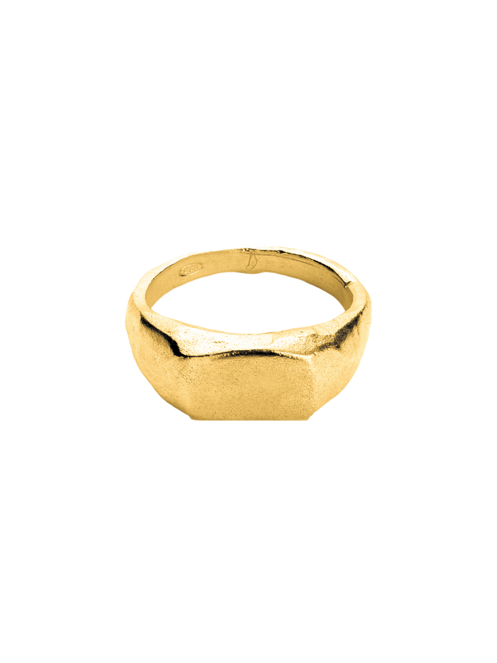 Womens signet ring gold