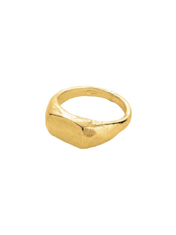 Womens signet ring gold