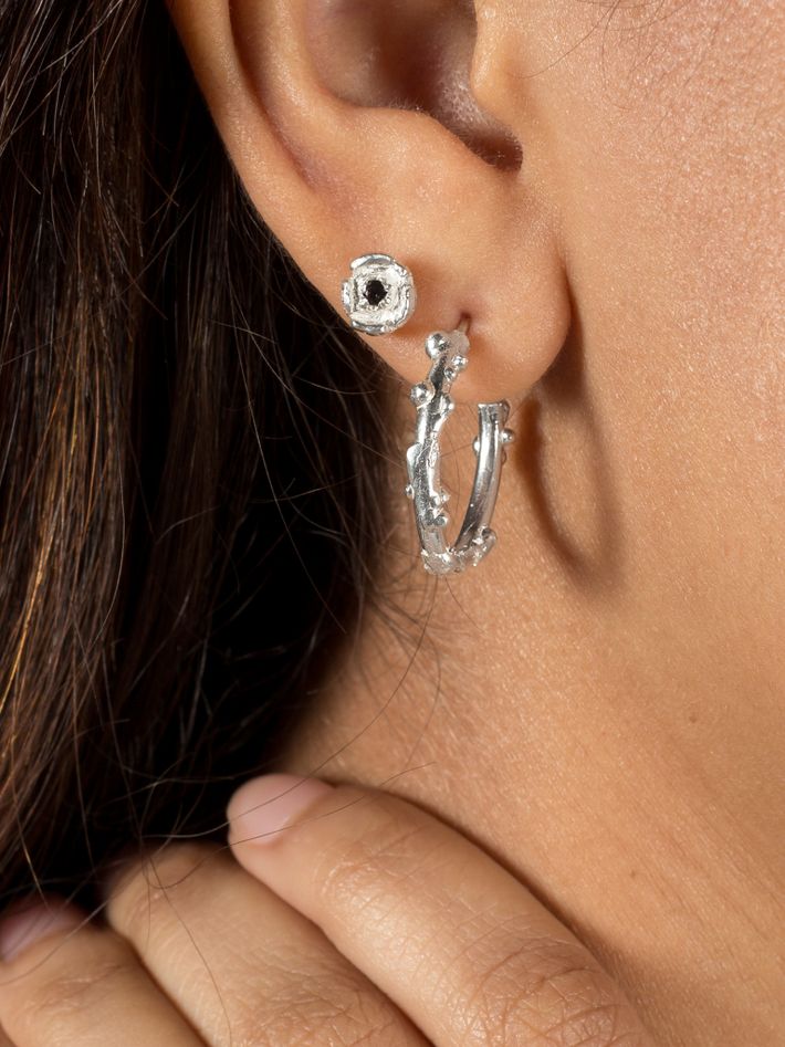 Mini rose earrings