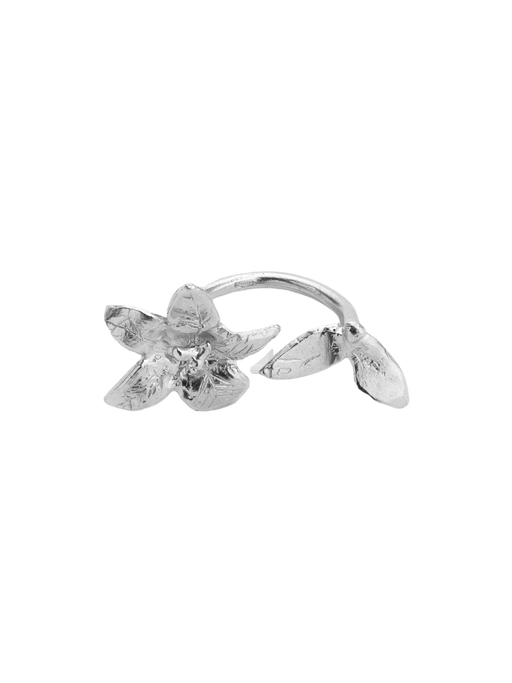 Adjustable flowers double ring photo