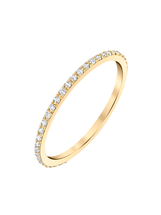 Axis Ring with White Pavé Diamonds photo