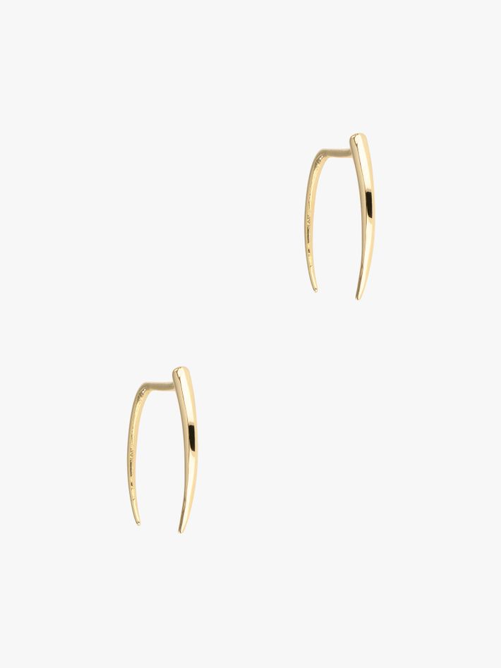 Classic infinite tusk earrings