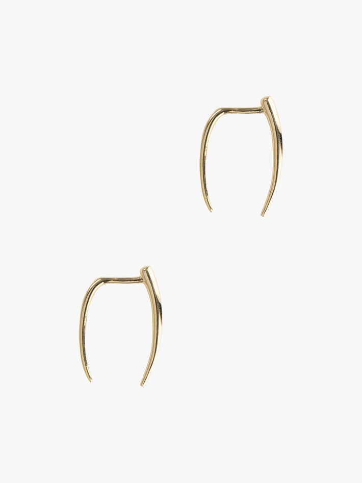 Classic infinite tusk earrings