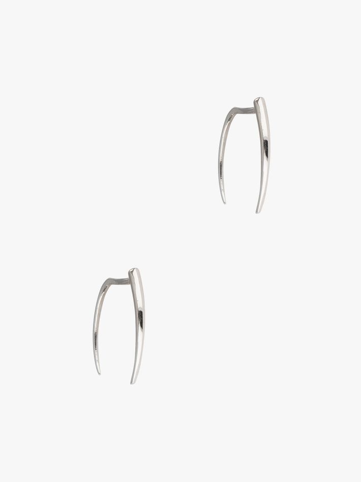 Classic infinite tusk earrings