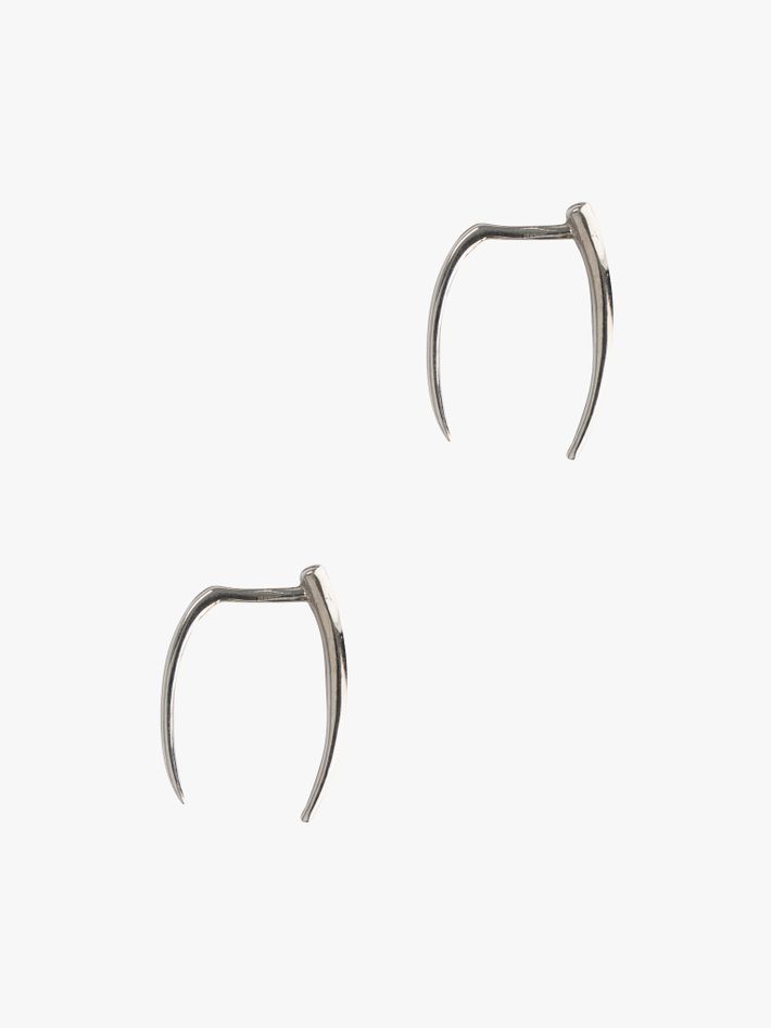Classic infinite tusk earrings
