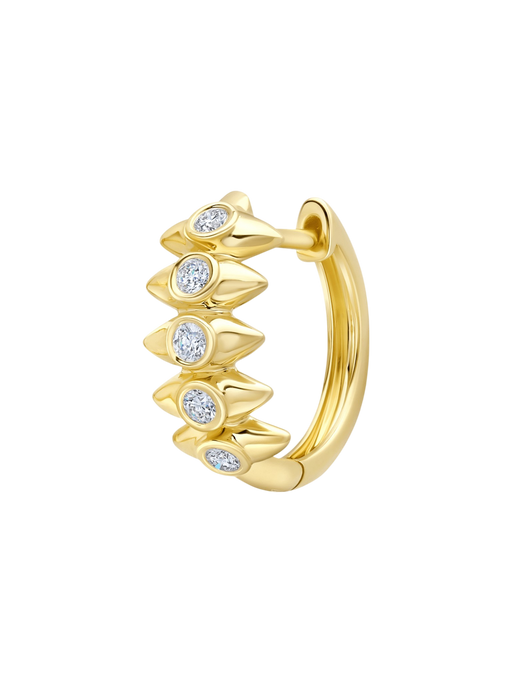 Punta Earrings with White Diamonds photo