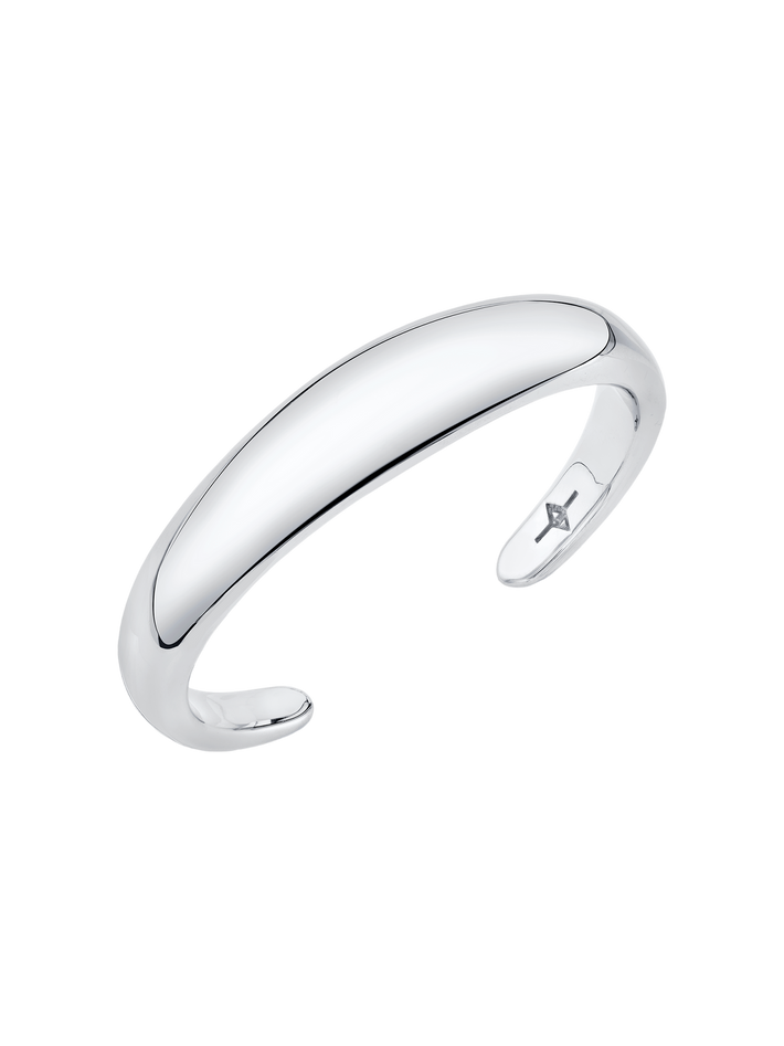 Flat beam cuff sterling silver