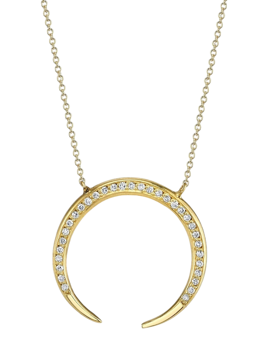 Eternal necklace with white pavé diamonds photo