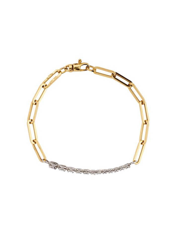 Ascending diamonds on chain tennis bracelet