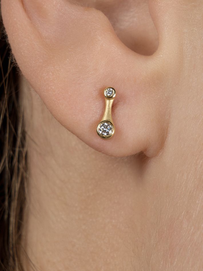 Galaxy mini comets stud earrings