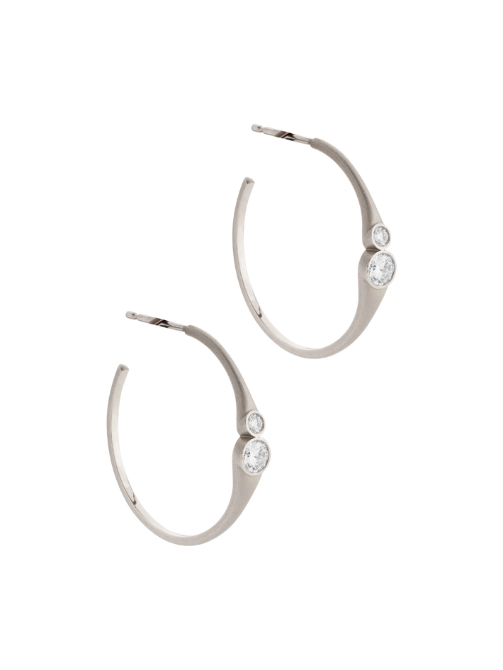 Galaxy hoops medium earrings
