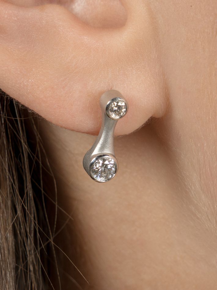 Galaxy drop stud earrings