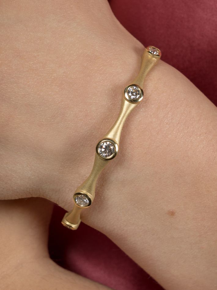 Galaxy diamond large cuff bracelet