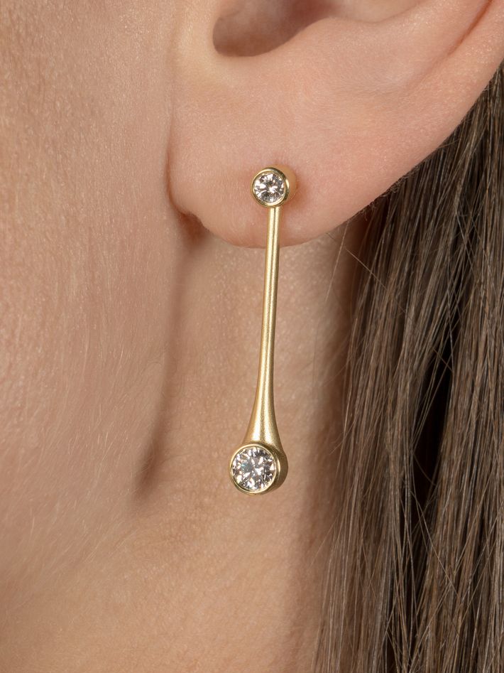 Galaxy pendulum comet earrings