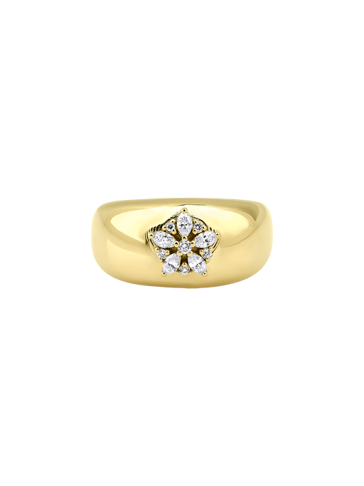Fleur diamond ring photo