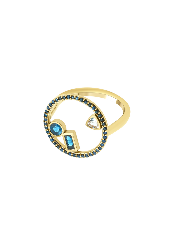 Project 2020 ring with sapphires