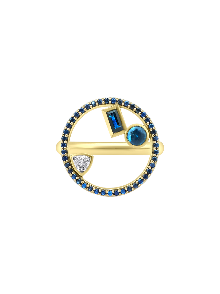 Project 2020 ring with sapphires