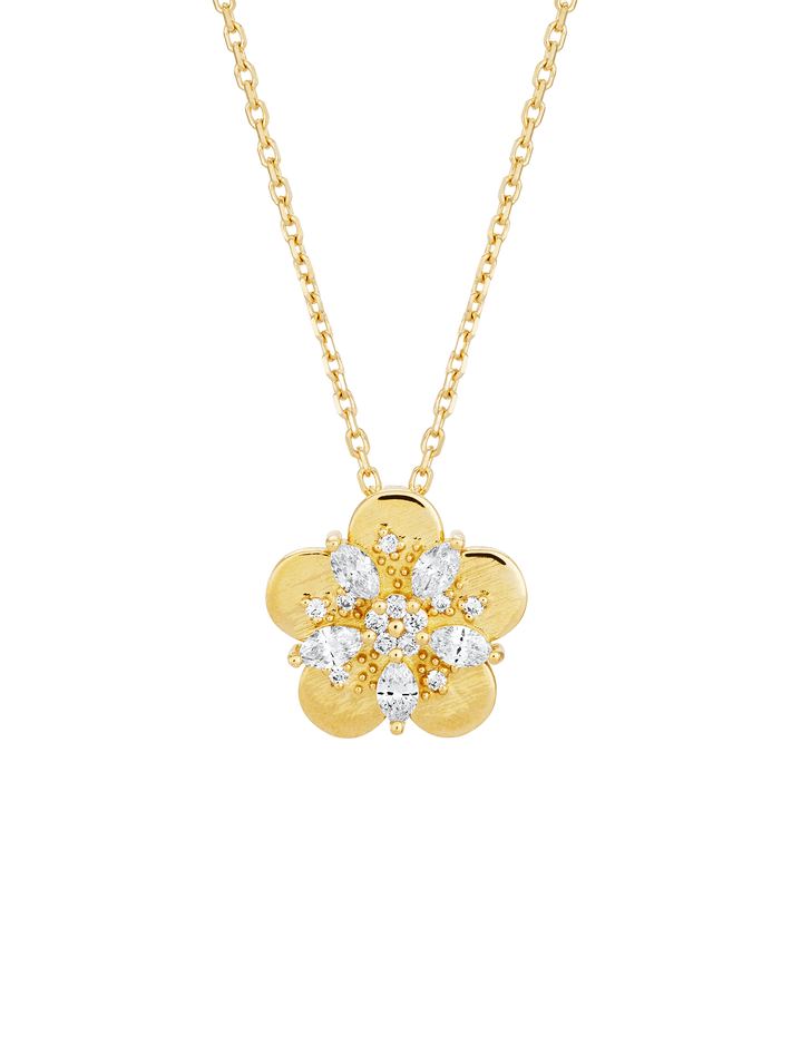 Fleur diamond bloom necklace