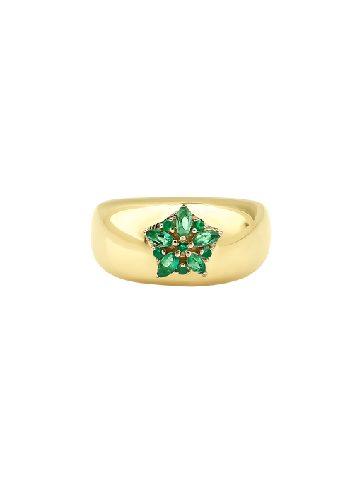 Fleur emerald ring photo
