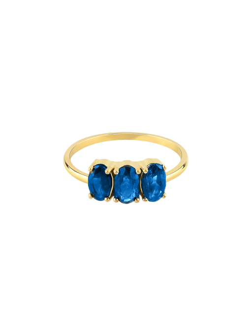 Dumom large trio ring sapphires photo