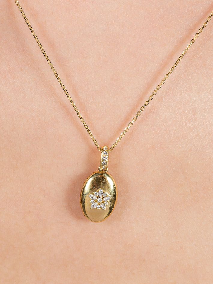 Fleur diamond necklace