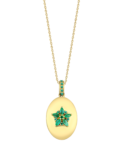Fleur emerald necklace photo