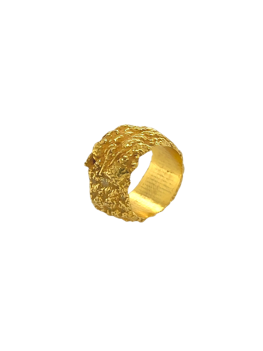 Ravel ring in gold vermeil (fairmined 935 silver) photo