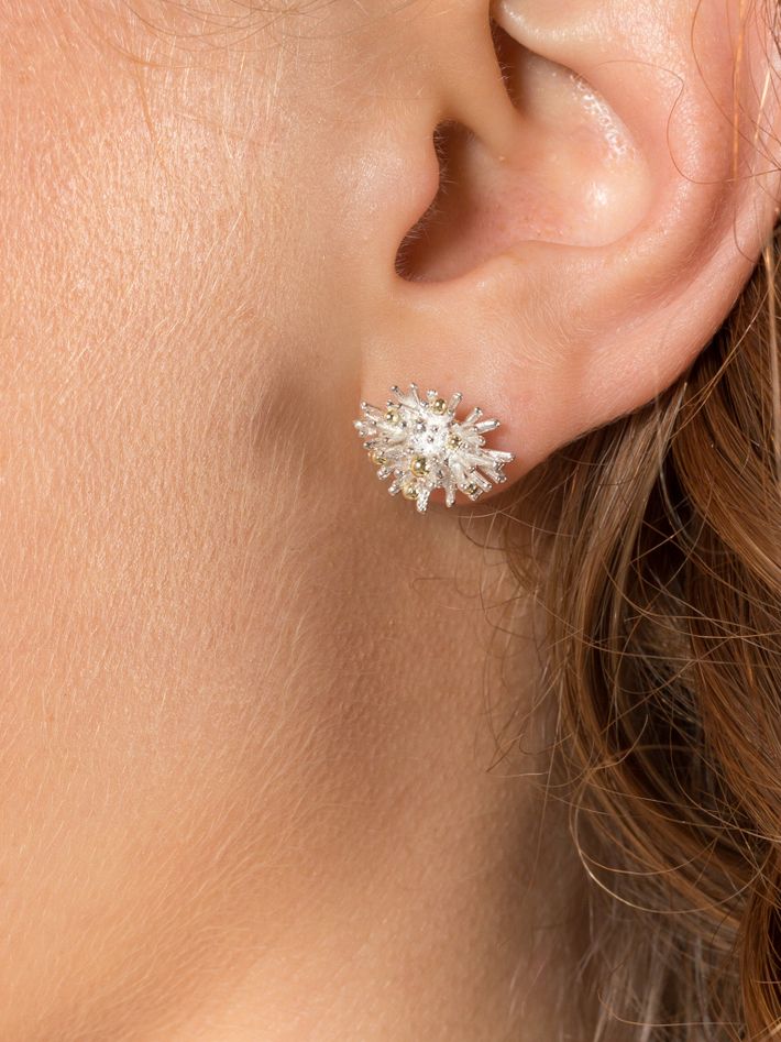 Sea urchin earrings