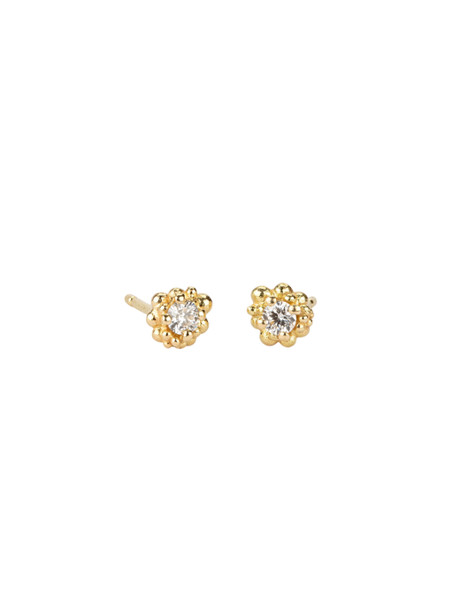 Small cluster diamond earrings photo