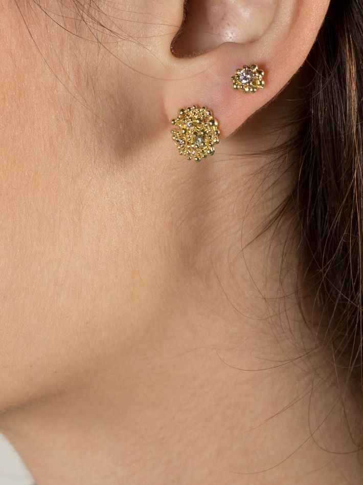 Sapphire & diamond berry earring