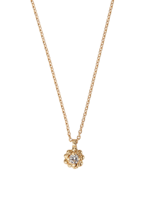 Cluster diamond pendant necklace photo