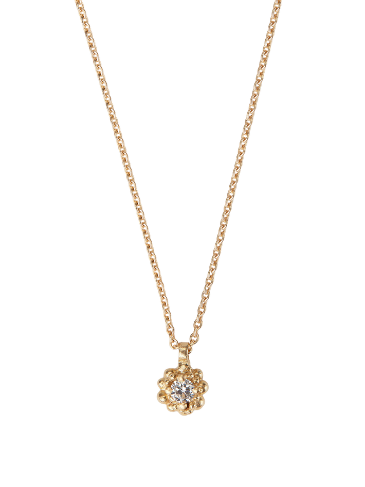 Cluster diamond pendant necklace by Hannah Bedford Finematter
