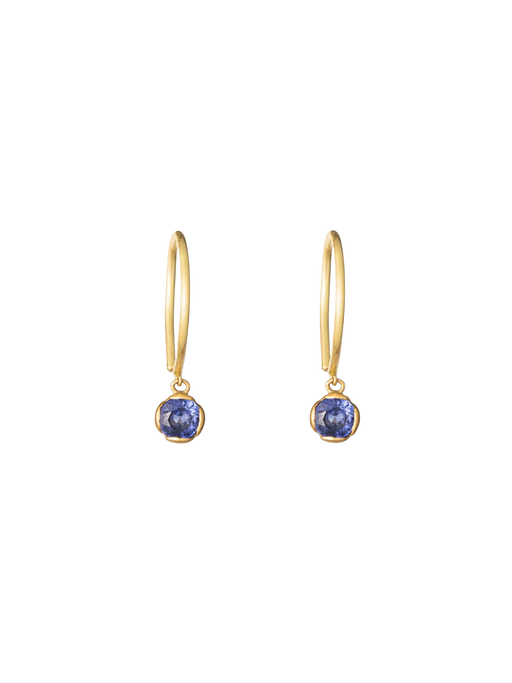 Blue sapphire parisa earrings photo