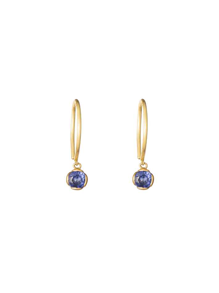 Blue sapphire parisa earrings