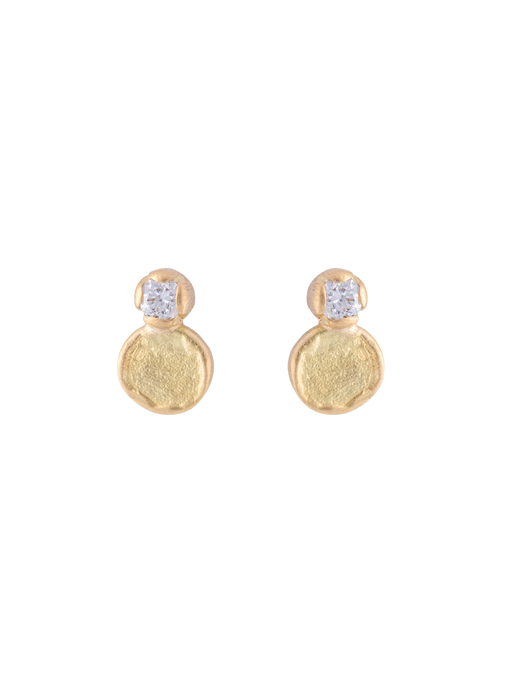 Esme diamond disc studs photo