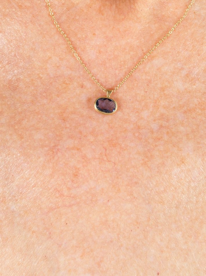 Blue sapphire parisa necklace