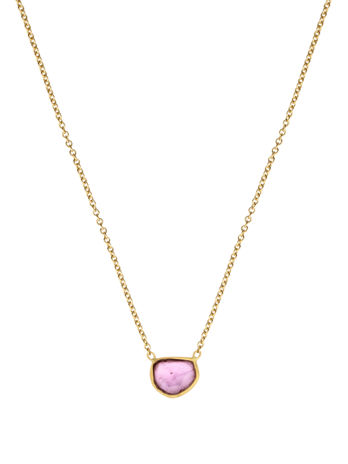 Pink sapphire parisa necklace