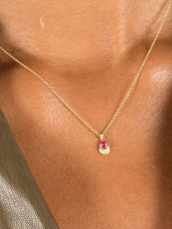  Ruby roxana pendant necklace