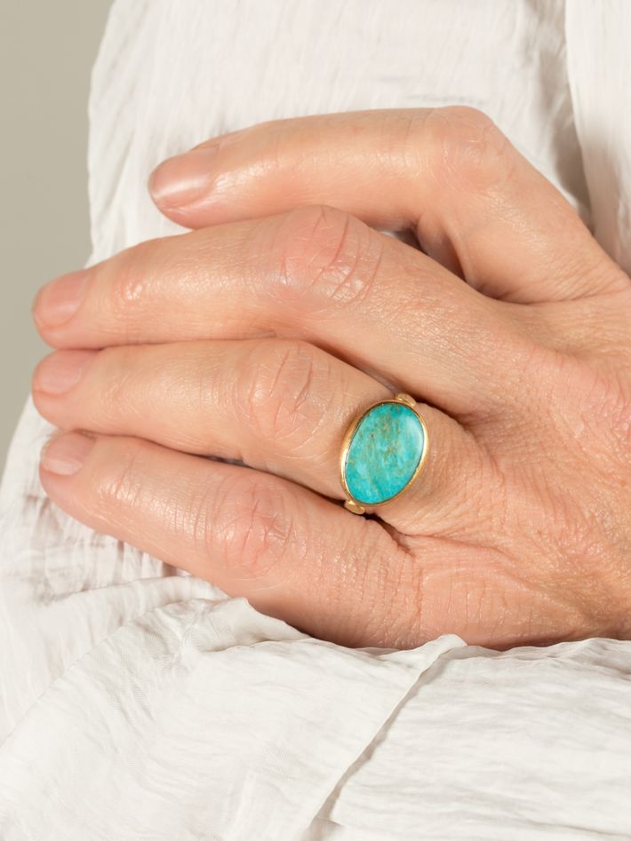 Turquoise protection ring