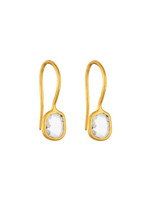 Polki diamond drop earrings photo