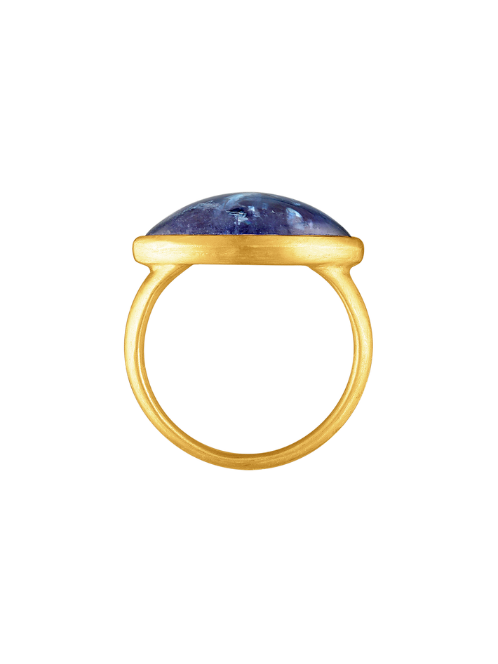 Seed ring in tanzanite