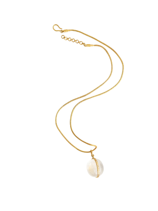 Snakefruit Pendant in Rock Crystal & Diamond photo