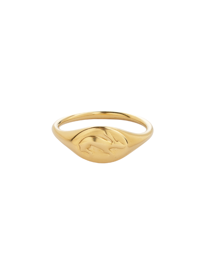 Hare signet ring