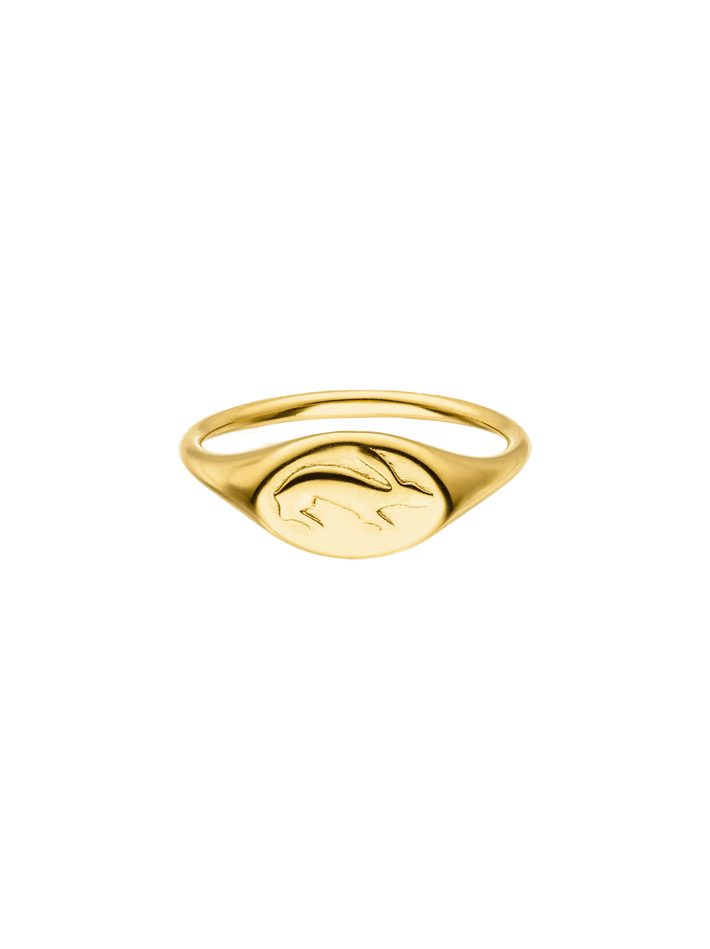 Hare signet ring