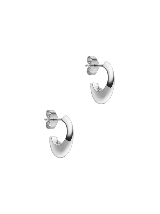 Crescent hoop earrings photo