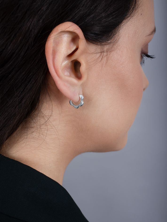 Bloom hoop earrings
